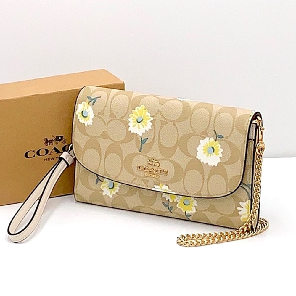 COACH Gemma Clutch Crossbody In Signature Canvas With Daisy Print